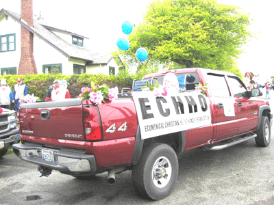 Pickup Float in Rhody Parade